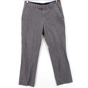 Fairline Chino Pants Mens Gray Medium Washed Slim Fit Flat Front Size 32X30